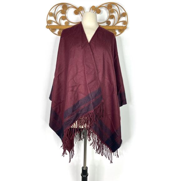Uniqlo Maroon shawl OS - Picture 1 of 6
